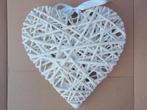 Riet gevlochten - groot wit Hart, Ophalen of Verzenden, Nieuw