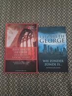 Elizabeth George - 2 Spannende Thrillers wie zonder zonde is, Gelezen, Ophalen of Verzenden, Nederland, Elizabeth George