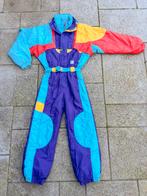 Vintage retro skipak - K-way paars, blauw, rood maat XS/S, Ophalen of Verzenden, Vintage, Maat 34 (XS) of kleiner, Gedragen