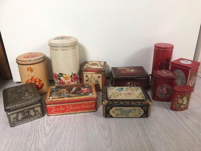 Heel oude en iets minder oude blikken, Verzamelen, Blikken, Gebruikt, Overige, Ophalen of Verzenden