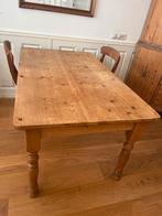 Grenen eettafel met lades, Ophalen, 100 tot 150 cm, 50 tot 100 cm, Zo goed als nieuw
