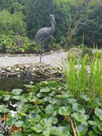 bronzen ooievaar, Ophalen, Gebruikt, Overige materialen, Dierenbeeld