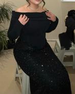 Gala jurk abiye, Kleding | Dames, Galajurk, Zwart, Maat 42/44 (L), Ophalen of Verzenden