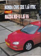 Duotest Honda Civic CRX versus Mazda MX-3 V6, Autovisie 1991, Ophalen of Verzenden, Nieuw, Mazda, Autovisie