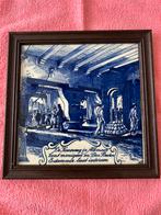Vintage delftsblauwe tegeltje met lijst, Ophalen