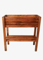 Houten plantenbak met poten, Tuin en Terras, Bloembakken en Plantenbakken, Ophalen, Zo goed als nieuw, Binnen, 60 tot 100 cm