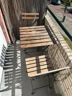 Bistroset Tarno (tafel + 2 stoelen), Tuin en Terras, Ophalen of Verzenden, Gebruikt, Hout