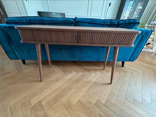 Zuiver Barbier Sidetable Walnoot, Huis en Inrichting, Tafels | Sidetables, Zo goed als nieuw, 25 tot 50 cm, 100 tot 150 cm, Rechthoekig