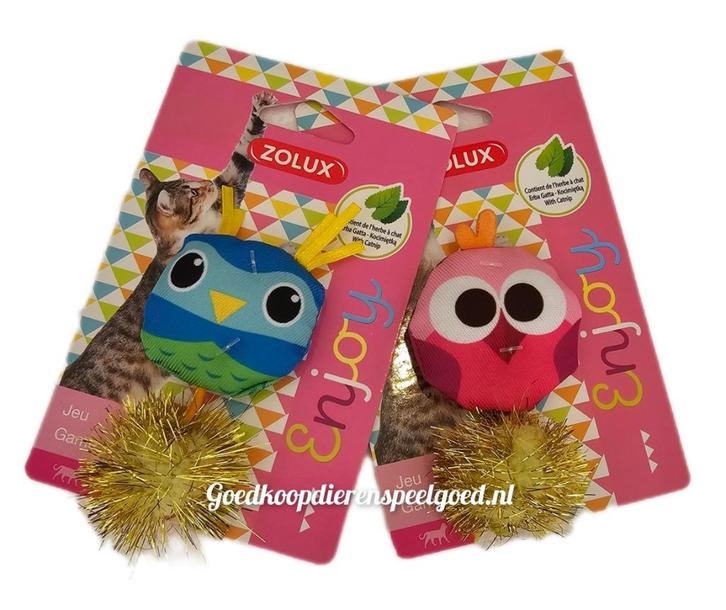 Kattenspeelgoed    " Catnip speeltje vogel of uil ", Dieren en Toebehoren, Kattenspeelgoed, Nieuw, Speelmuis, Ophalen of Verzenden