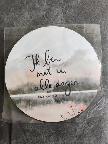Wandbord met bijbeltekst  beschikbaar voor biedingen