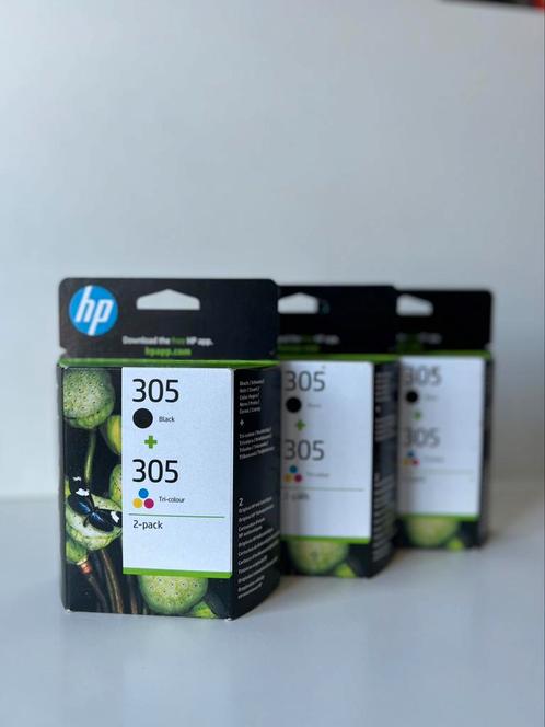 3x HP 305 originele 3-kleuren / zwarte inktcartridge, 2-pack, Computers en Software, Printerbenodigdheden, Nieuw, Cartridge, Ophalen of Verzenden