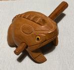 Houten kikker guiro percussie, Muziek en Instrumenten, Ophalen of Verzenden, Zo goed als nieuw, Melodische percussie