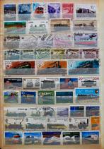 Treinen op postzegels Selectie 1, Verzenden, Gestempeld, Treinen