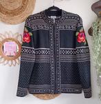 Vintage wollen vest tirol norway noors ijslandse dale style, Kleding | Dames, Truien en Vesten, Maat 38/40 (M), Blauw, Ophalen of Verzenden