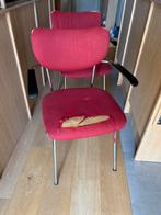 4 gebruikte stoelen met armleuningen (set van 2x2), Huis en Inrichting, Stoelen, Ophalen, Gebruikt, Twee, Metaal