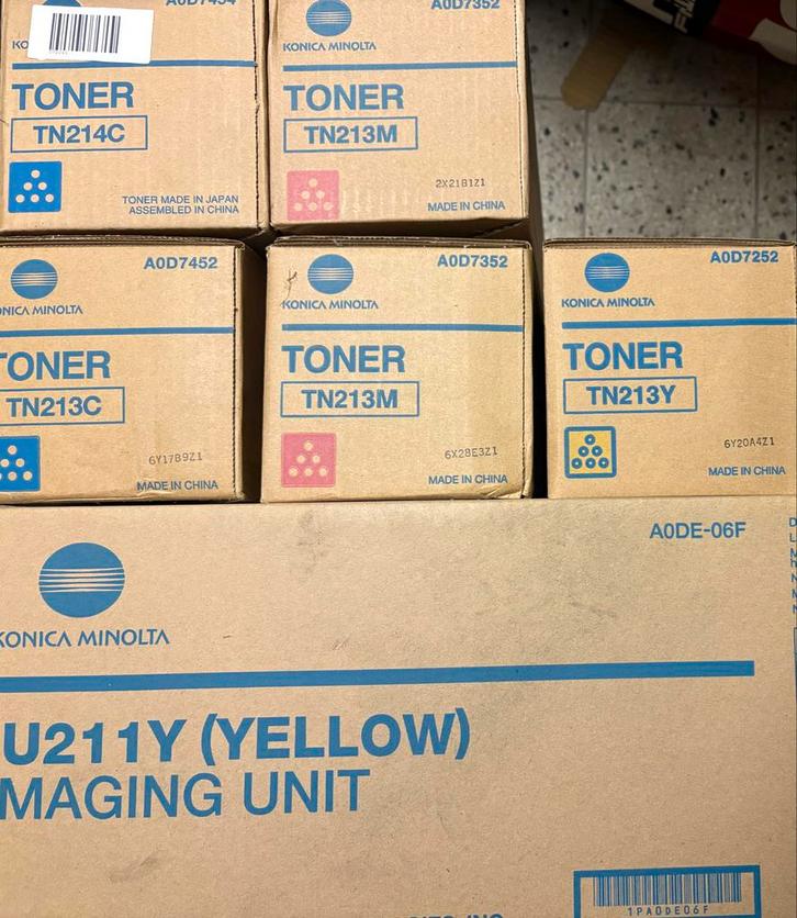 Konica Minolta Toners & Imaging Unit - Compleet!, Computers en Software, Printerbenodigdheden, Nieuw, Toner, Ophalen of Verzenden
