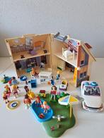 Playmobil vakantiehuis / meeneemhuis + auto, Ophalen of Verzenden, Zo goed als nieuw