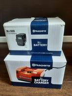 Nieuw in doos: Husqvarna BLi300 Accu + QC330 Snellader –, Ophalen, Accu, Nieuw, Husqvarna.