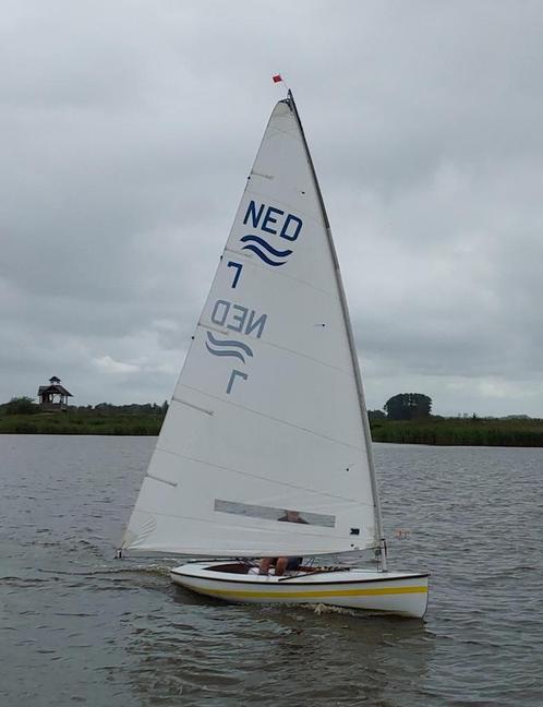 Finnjol, Watersport en Boten, Open zeilboten, Gebruikt, Overige typen, 3 tot 6 meter, Polyester, Geen motor, Benzine, Ophalen