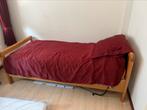 Elektrisch verstelbaar bed, Huis en Inrichting, Ophalen, Eenpersoons, Bruin, 200 cm