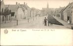 Fijnaart Voostraat met N.H. Kerk man+hond 1901