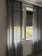 HEMA gordijnen grijs doorschijnend, Ophalen of Verzenden, Zo goed als nieuw, Grijs, 200 cm of meer