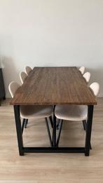 Houten eettafel, Huis en Inrichting, Tafels | Eettafels, Zo goed als nieuw, 150 tot 200 cm, Rechthoekig, 50 tot 100 cm