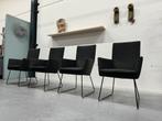 4 Nieuw Label Vandenberg Donna eetkamerstoel zwart leer, Huis en Inrichting, Stoelen, Zwart, Nieuw, Leer, Ophalen of Verzenden