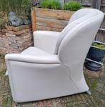 2 Jan de bouvrie leren stoelen, Huis en Inrichting, Fauteuils, Ophalen, Zo goed als nieuw, 75 tot 100 cm