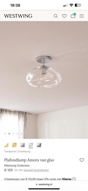 Westwing plafond lamp Amora van glas beschikbaar voor biedingen