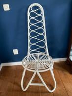 Vintage bamboe stoel Dirk van Sliedregt Rohé Noordwolde, Ophalen, Gebruikt, Wit, Riet of Rotan
