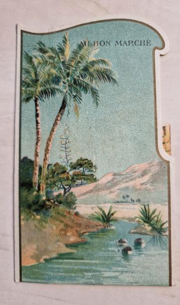 60) CHROMOLITHO AU BON MARCHE WORLD FAIR 1900 VUE D' ALGÉRIE beschikbaar voor biedingen