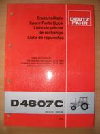 Onderdelenboek Deutz D4807C, Ophalen of Verzenden, Gelezen, Tractor en Landbouw