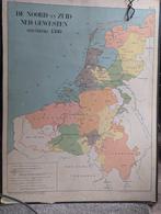 Vintage schoolplaat, uitgeverij Ykema, Noord en Zuid Nederl., Antiek en Kunst, Antiek | Schoolplaten, Ophalen