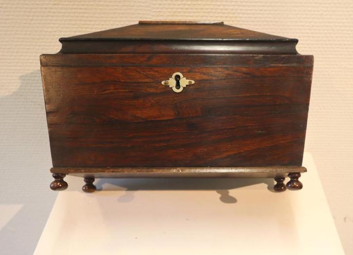Antieke Engelse theekist, Regency, Antiek en Kunst, Antiek | Woonaccessoires, Ophalen of Verzenden