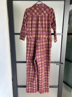 King Louie maat 44 geruite jumpsuit pak 2385, Bruin, Maat 42/44 (L), Ophalen of Verzenden, Zo goed als nieuw