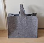 Grijze vilten mand/tas., Overige materialen, Mand, Nieuw, Ophalen of Verzenden