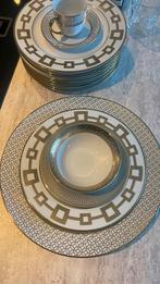 10 personen 60x Goud Servies - Borden, Kopjes, “van roon”, Huis en Inrichting, Keuken | Servies, Ophalen, Overige materialen, Gebruikt