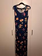 Blauwe Zomerjurk met Bloemenprint, Ophalen, Blauw, Maat 46/48 (XL) of groter, Zo goed als nieuw