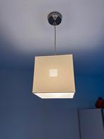 Vierkante witte lampenkap, Ophalen of Verzenden, Gebruikt, Stof, Minder dan 50 cm