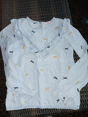 Mooie Lichtblauwe blouse , maat 170/176 beschikbaar voor biedingen