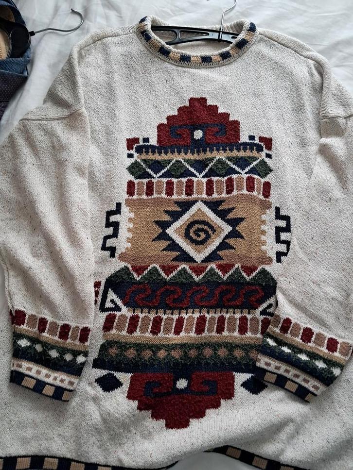 Damestrui, retro, maat 44/46, vintage, Kleding | Dames, Truien en Vesten, Gedragen, Maat 42/44 (L), Beige, Ophalen of Verzenden