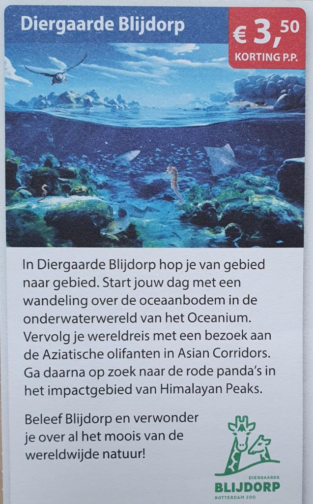 Diergaarde Blijdorp: €3,50 korting p.p. voor max 4 personen, Tickets en Kaartjes, Recreatie | Dierentuinen, Drie personen of meer