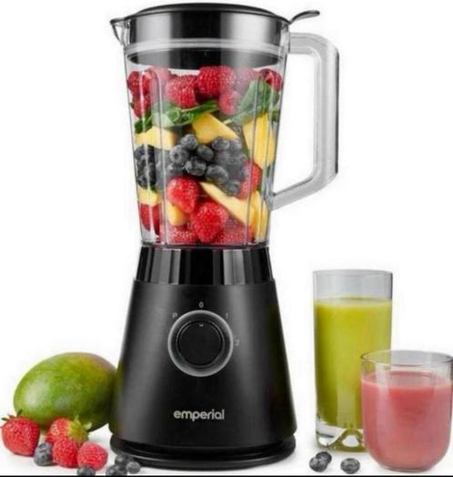 Emperial Blender 1.5 liter 600W nieuw smoothie maker zwart, Witgoed en Apparatuur, Blenders, Nieuw, Blender, Ophalen of Verzenden