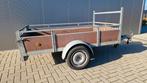 Aanhanger ongeremd gegalvaniseerd met koprek en reservewiel, Auto diversen, Aanhangers en Bagagewagens, Ophalen of Verzenden, Gebruikt