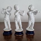 Setje biscuit porseleinen engeltjes., Antiek en Kunst, Ophalen of Verzenden