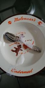 bord en bestek molenaars kindermeel, Verzamelen, Merken en Reclamevoorwerpen, Ophalen, Zo goed als nieuw, Gebruiksvoorwerp
