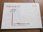 Instructieboek Peugeot J7 Diesel Indenor XDP-88, XDP-90 1973, Ophalen of Verzenden