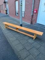 Houten bank gymzaal bank, Gebruikt, Bruin, Ophalen of Verzenden, Vijf, Zes of meer stoelen