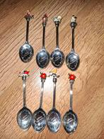 Merry Christmas serie Engelse verzilverde theelepels, Antiek en Kunst, Antiek | Bestek, Ophalen of Verzenden